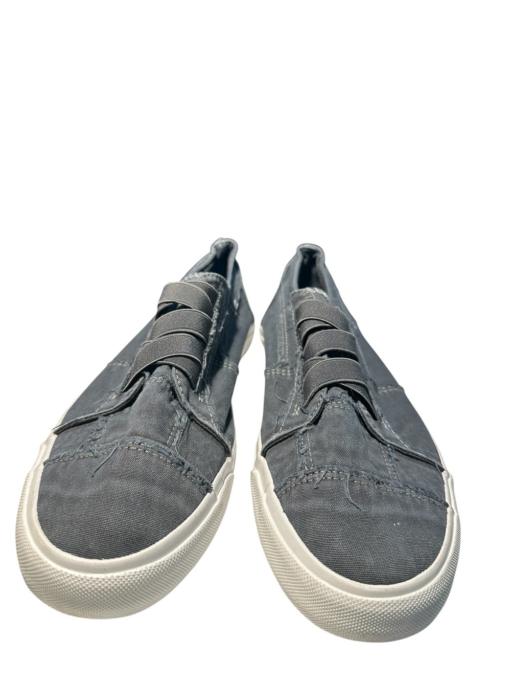 Blowfish Malibu Gray Canvas Slip-On Sneakers Women’s Size 11 Casual Comfort - Picture 2 of 9